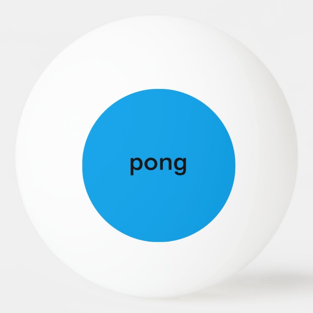 rosa und blauer Pingpongball Tischtennisball (Vorderseite)