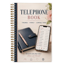 Rosa und Blaues Damen-Telefonbuch