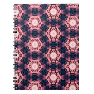 rosa und blaues geometrisches Muster Notizblock