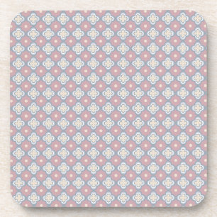 Rosa und blaues Muster Getränkeuntersetzer
