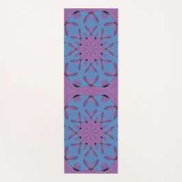 Rosa und blaues Muster Yogamatte