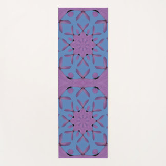 Rosa und blaues Muster Yogamatte