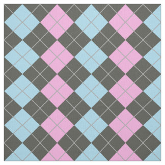 Rosa und blaues Rauten-Muster Stoff