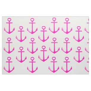 Rosa und blaues Seematerial - rosa Anker Stoff