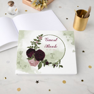 Rosa und Blume Gästebuch