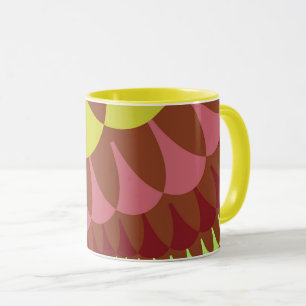 Rosa und braune Schuppen Tasse