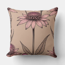 Rosa und braune Wildblumen