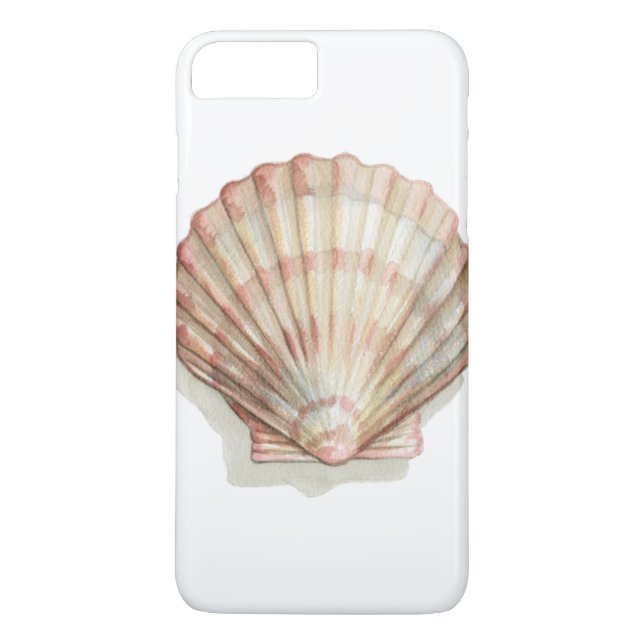 Rosa und Creme Seashell Case-Mate iPhone Hülle (Rückseite)