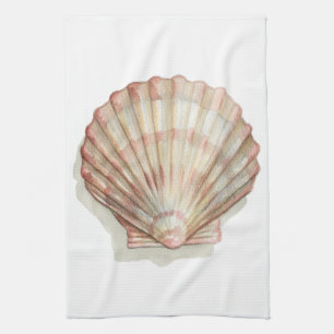 Rosa und Creme Seashell Handtuch