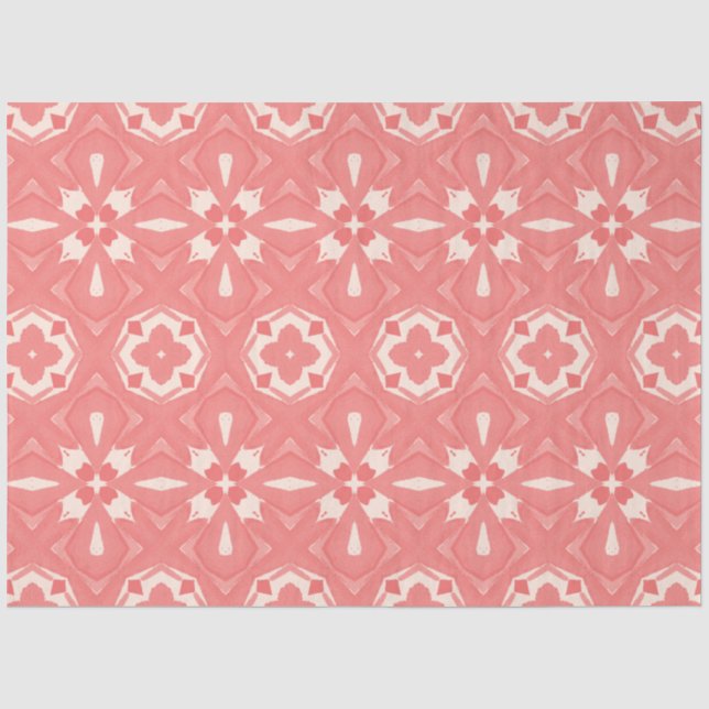 Rosa und cremefarbene Deko-Decodilatationspapiere Seidenpapier (Vorderseite)