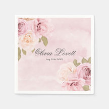 Rosa und cremefarbene Rose Chic Brautparty