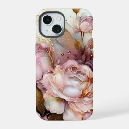 Rosa und Elfenbeinküste Rose iPhone 15 Hülle