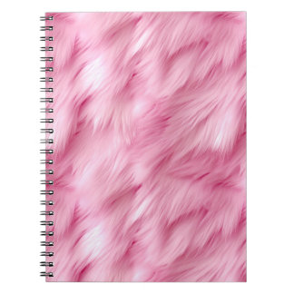Rosa und flauschiges Notebook Notizblock