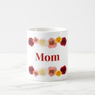 Rosa und Gelb Rosen Mama Kaffee Tasse