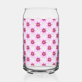 Rosa und gelbe Blume Dosenglas