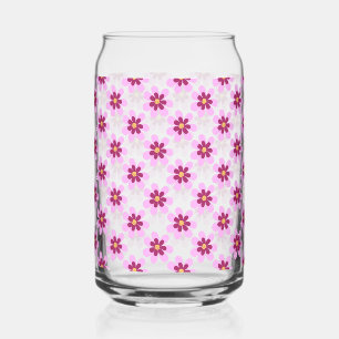 Rosa und gelbe Blume Dosenglas