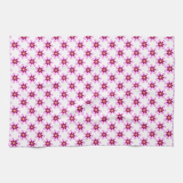 Rosa und gelbe Blume Geschirrtuch