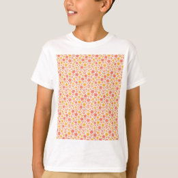 Rosa und gelbe Blume T-Shirt