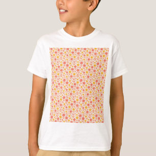 Rosa und gelbe Blume T-Shirt