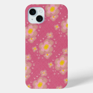 Rosa und gelbe Blumenmuster Case-Mate iPhone Hülle