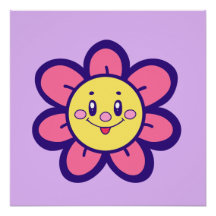 Rosa und gelbe glückliche Blume