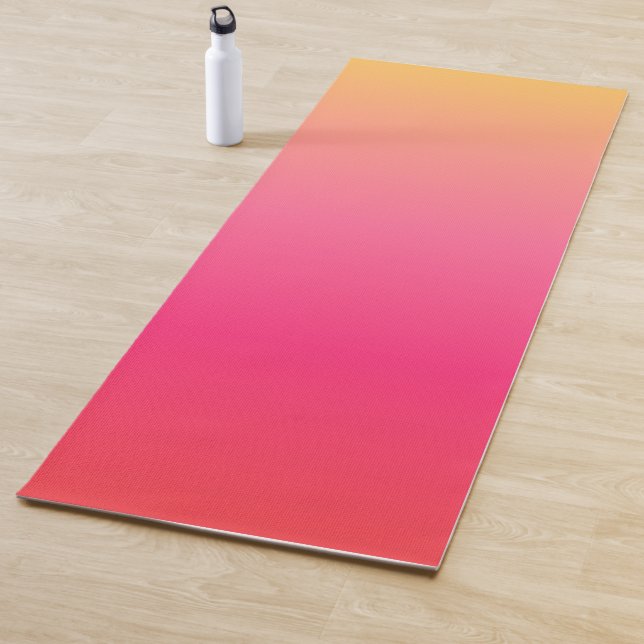 rosa und gelbe Gradientenkonstruktion Yogamatte (Beispiel)
