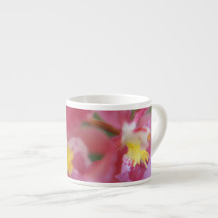 Rosa und gelbe Orchideen Espressotasse