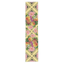 Rosa und Gelbe Rose Trellis Naturdesign