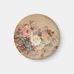 Rosa und Gelbe Rosen - Franz Bischoff Magnet