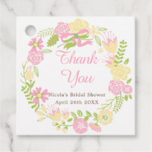 Rosa und gelbes Brautparty