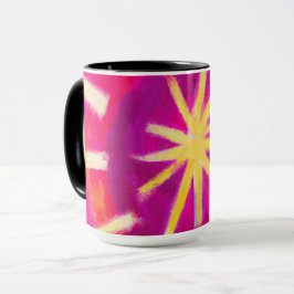 Rosa und Gelbrad Tasse