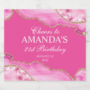 Rosa und Gold-Agate-Marmor