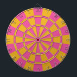 Rosa und Gold Dartscheibe<br><div class="desc">Rosa und Gold Dart Board</div>