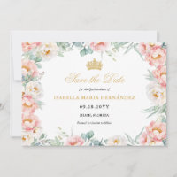 Rosa und Gold Elegante Quinceñera
