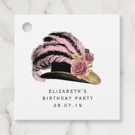 Rosa und Gold Geschenkanhänger