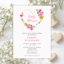 Rosa und Gold Herzchen Valentine Baby Dusche