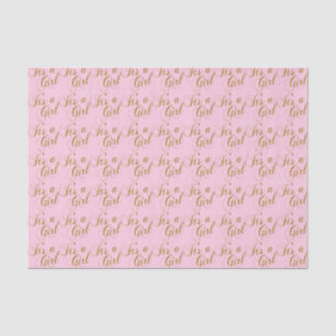 Rosa und Gold ist es ein Baby des Mädchen-  Seidenpapier
