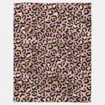 Rosa und Gold Leopardenprint