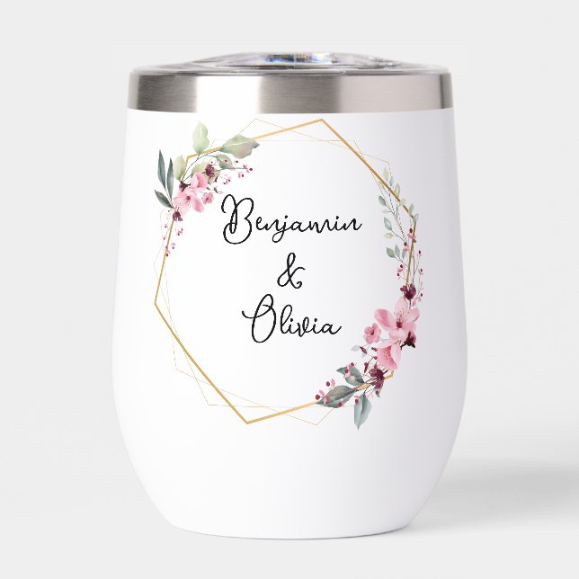 Rosa und goldblütige Brauerei Thermalweine (Vorderseite)