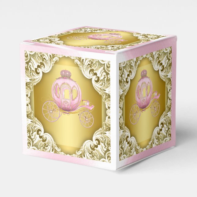 Rosa und Golddrucke Geschenkschachtel (Vorderseite)