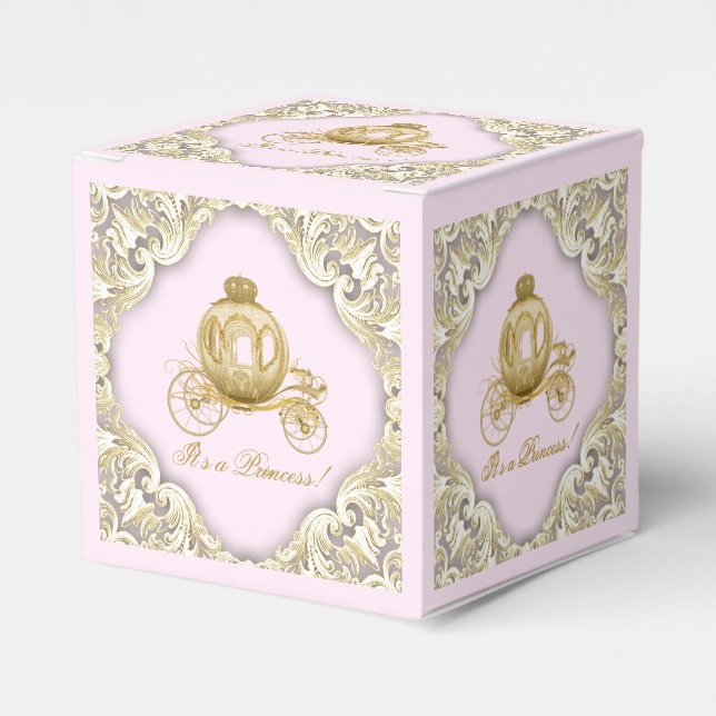 Rosa und Golddrucke Geschenkschachtel (Vorderseite)
