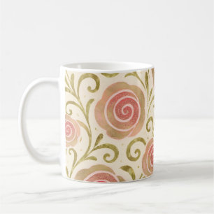 Rosa und goldene Fairy Tale Storybook Princess Ros Kaffeetasse