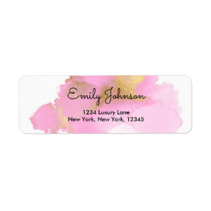 Rosa und goldene Foil Wash Girl