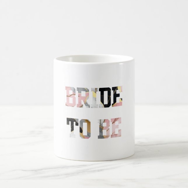 Rosa und goldene Marmorbrücke für den Erfolg Kaffeetasse (Mittel)