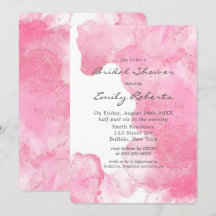Rosa und goldenes Glitzer Rauch Brautparty