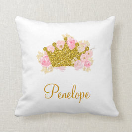 Rosa und goldenes Kissen, Name der Prinzessin Kissen