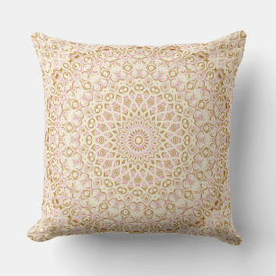 Rosa und goldenes modernes Symmetrie-Design Kissen