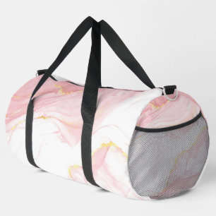 Rosa und goldenes Muster Duffle Bag