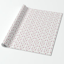 Rosa und GoldGlitzer-Stern-Verpackungs-Papier