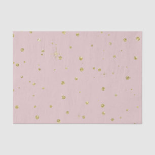 Rosa und GoldImitat-Glitzerconfetti-Punkte Seidenpapier